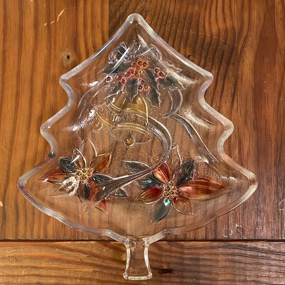 Savoir Vivre Crystal Christmas Candy Dish